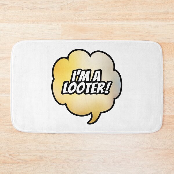 Item preview, I'm A looter Speech Bubble (Gold) designed and sold by SassyClassyMe.