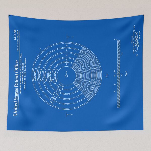 Item preview, Phonograph Record Patent - Blueprint designed and sold by FinlayMcNevin.