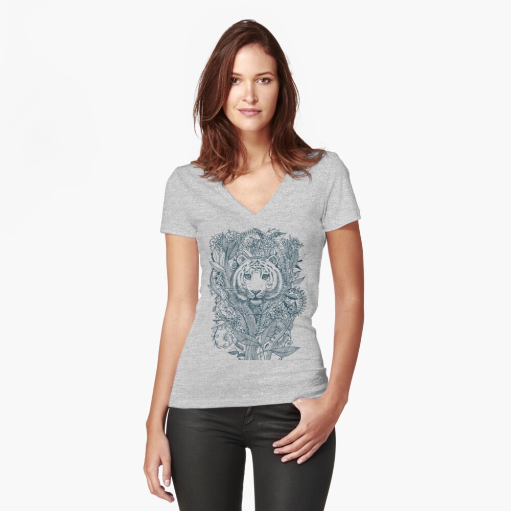 Item preview, Fitted V-Neck T-Shirt designed and sold by micklyn.