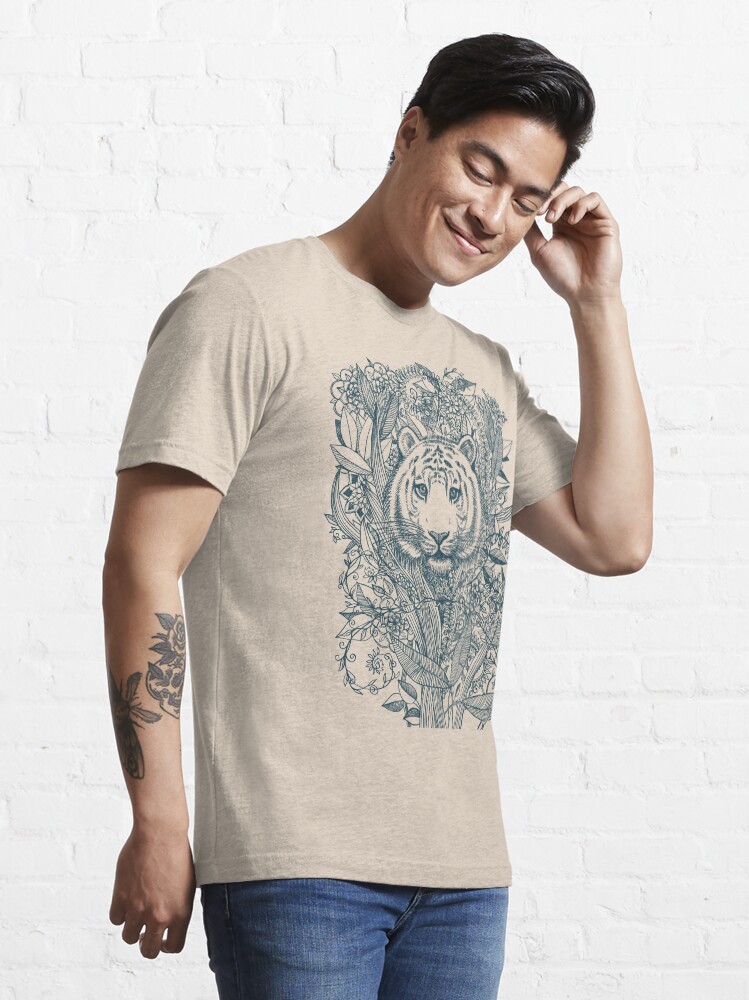 Thumbnail 3 of 7, Essential T-Shirt, Tiger Tangle designed and sold by micklyn.