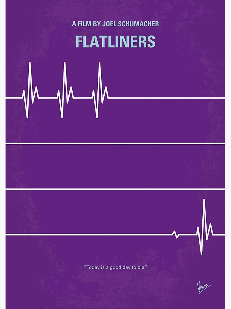 "No841 My FLATLINERS minimal movie poster " Sticker by cujikolimnbvcx