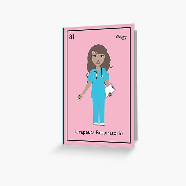 Terapeuta Respiratorio Greeting Card