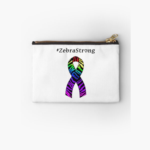 Item preview, Zebra Strong Rainbow Disability Ribbon designed and sold by Starfire Studio.