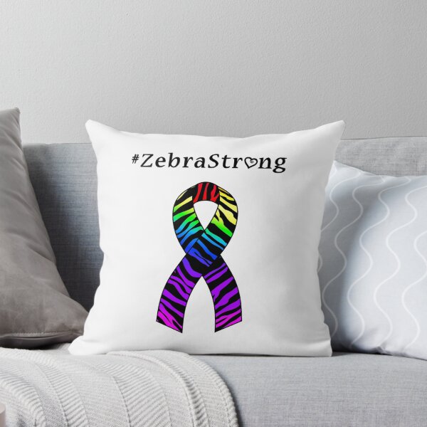Item preview, Zebra Strong Rainbow Disability Ribbon designed and sold by Starfire Studio.