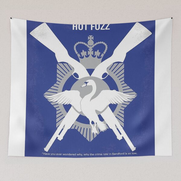 Item preview, No847 My Hot Fuzz minimal movie poster      designed and sold by Elaine B  Ocampo.