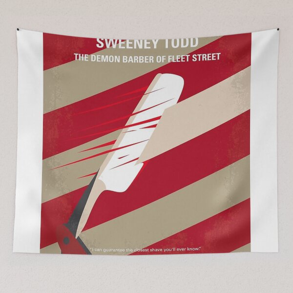 Item preview, No849 My Sweeney Todd minimal movie poster      designed and sold by Elaine B  Ocampo.