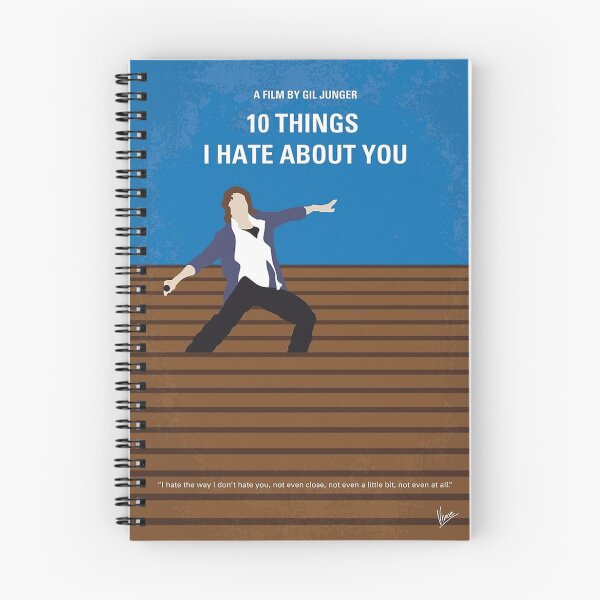 Item preview, No850 My 10 Things I Hate About You minimal movie poster    designed and sold by Elaine B  Ocampo.