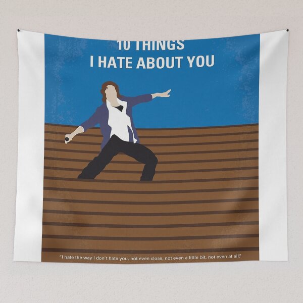 Item preview, No850 My 10 Things I Hate About You minimal movie poster    designed and sold by Elaine B  Ocampo.