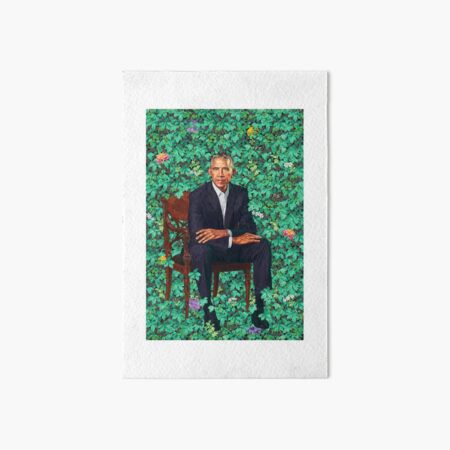 Obama Portrait Art Board Print