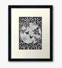 Night Butterflies Framed Print