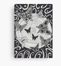 Night Butterflies Canvas Print