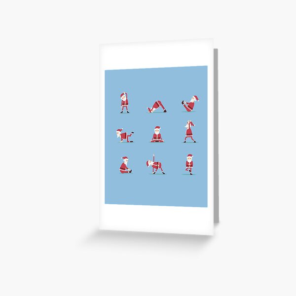 Item preview, Funny Holiday Christmas Santa Yoga Positions Exercise Namaste Om Novelty Gift designed and sold by aqualiontees.