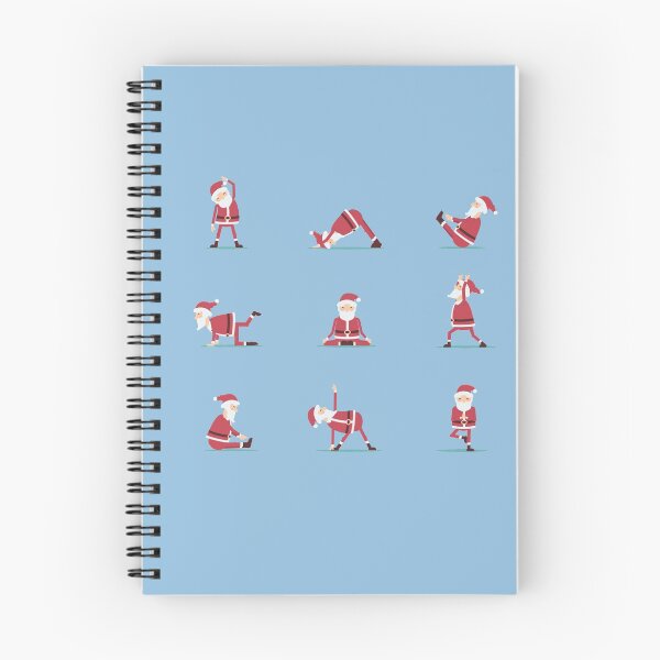 Item preview, Divertidos ejercicios de yoga con posturas de Papá Noel para Navidad, Namaste, Om, regalo novedoso designed and sold by aqualiontees.