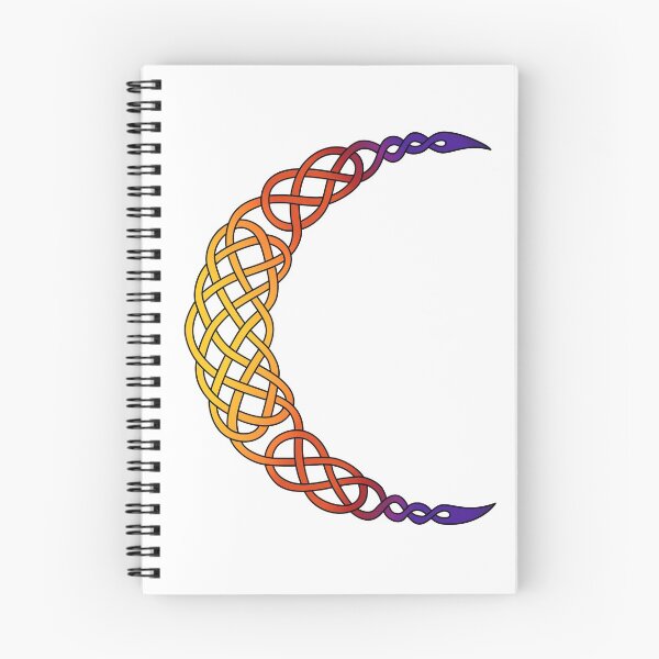 Item preview, Celtic Crescent Moon in Autumn Gradient designed and sold by Starfire Studio.