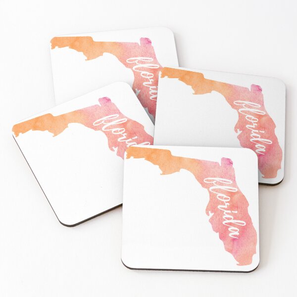 Item preview, Florida Watercolor Silhouette designed and sold by nxtleveldesign.