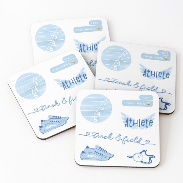 Item preview, Light Blue Watercolor Track and Field Athlete Pack designed and sold by The-Goods.