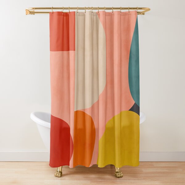 geometric shapes abstract 2 Shower Curtain