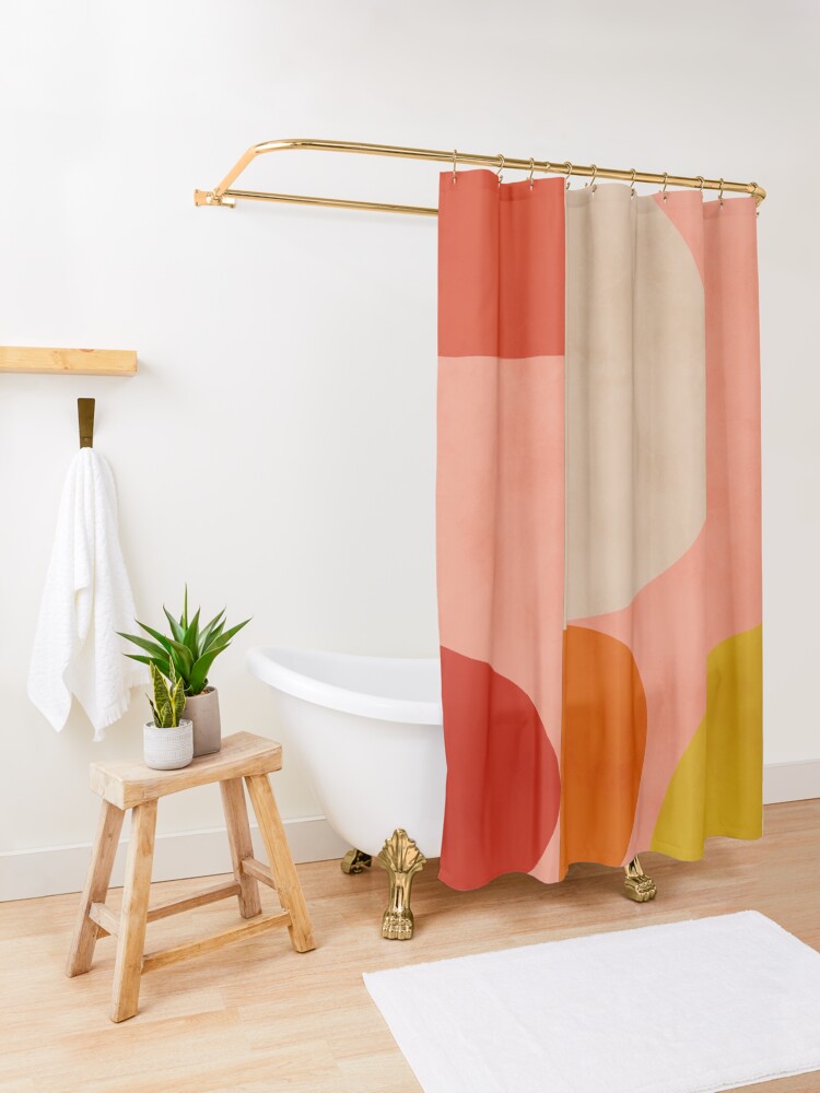 Alternate view of geometric shapes abstract 2 Shower Curtain