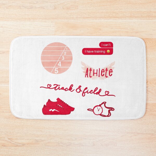 Item preview, Red Watercolor Track and Field Athlete Pack designed and sold by The-Goods.