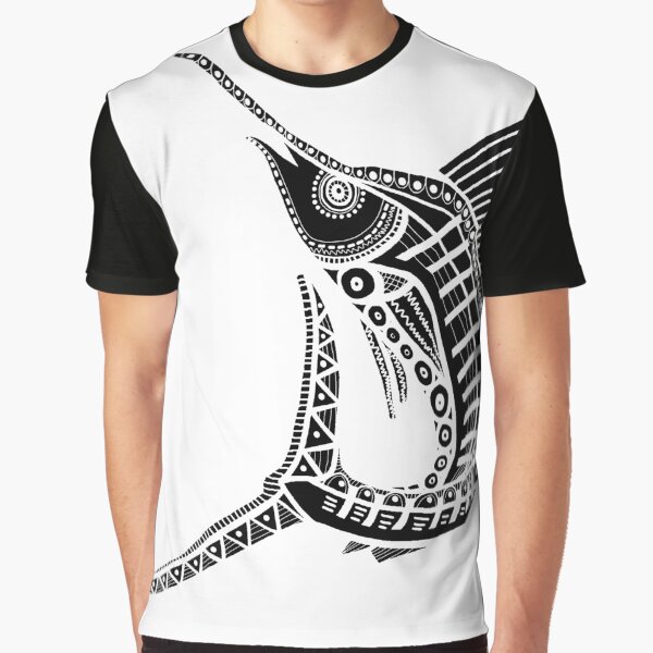 #532 - NATHALIE LE RICHE - ART and GIFTS - BNW MARLIN BILLFISH - Strike Out Graphic T-Shirt