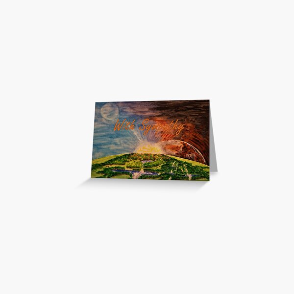Worlds Apart Sympathy Card Greeting Card