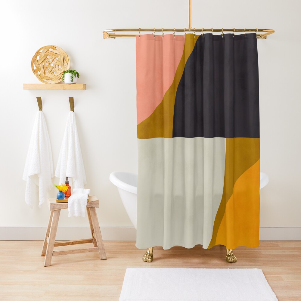 Mid century 7 Shower Curtain