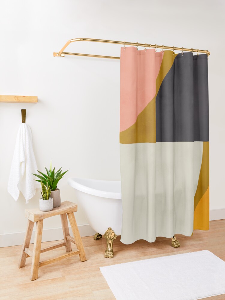 Alternate view of Mid century 7 Shower Curtain