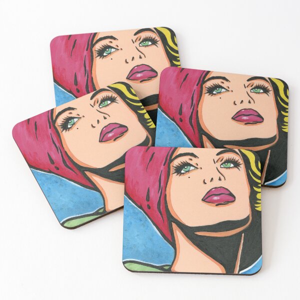 Item preview, Vintage pop art comic girl by Cristina Gálvez designed and sold by Cristina Galvez Viana.