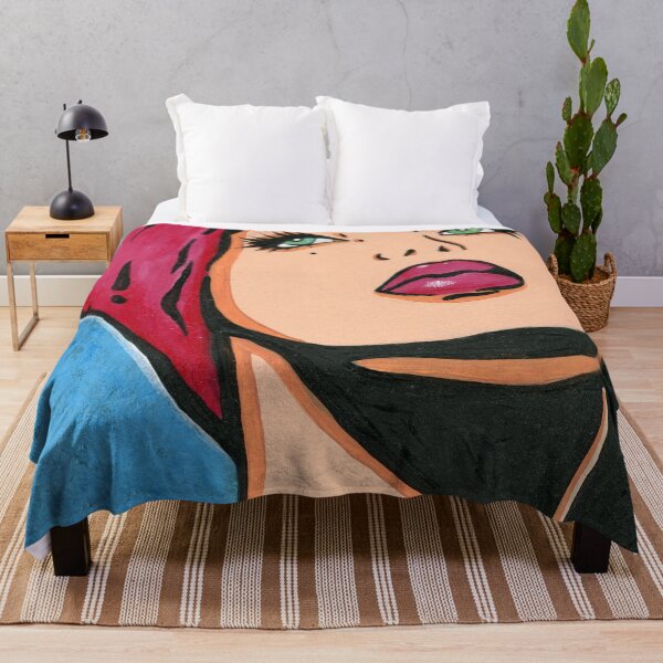 Item preview, Vintage pop art comic girl by Cristina Gálvez designed and sold by Cristina Galvez Viana.