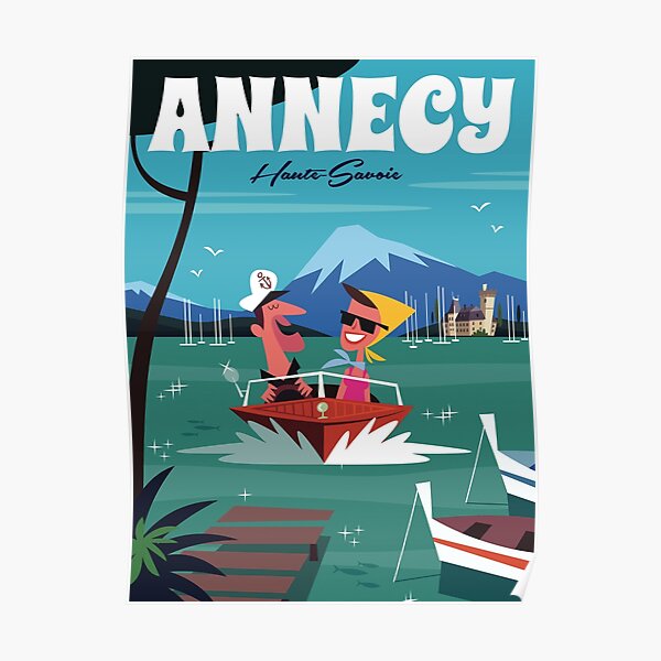 Lac Annecy poster Poster