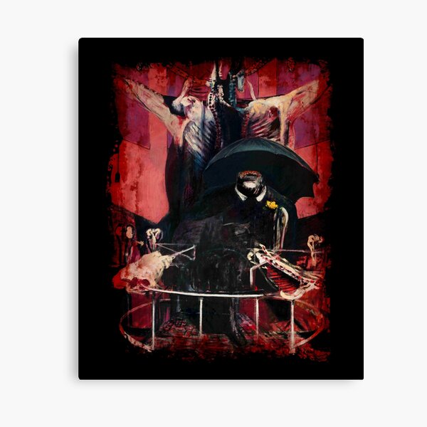 Item preview, Francis Bacon Painting Horror Art lover figure man Meat gift t shirt designed and sold by Johannesart.