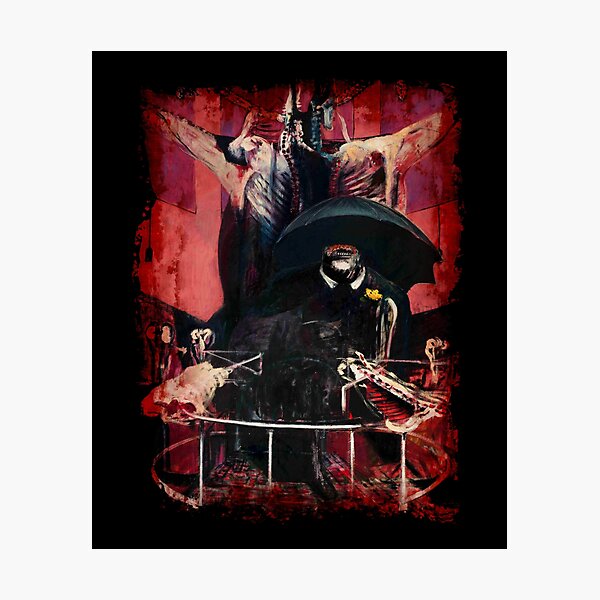 Item preview, Francis Bacon Painting Horror Art lover figure man Meat gift t shirt designed and sold by Johannesart.