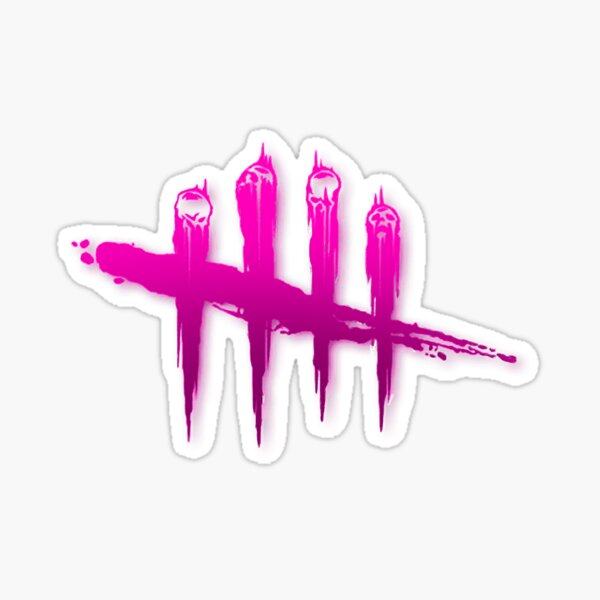 logo morts à la lumière du jour (rose azalée) Sticker