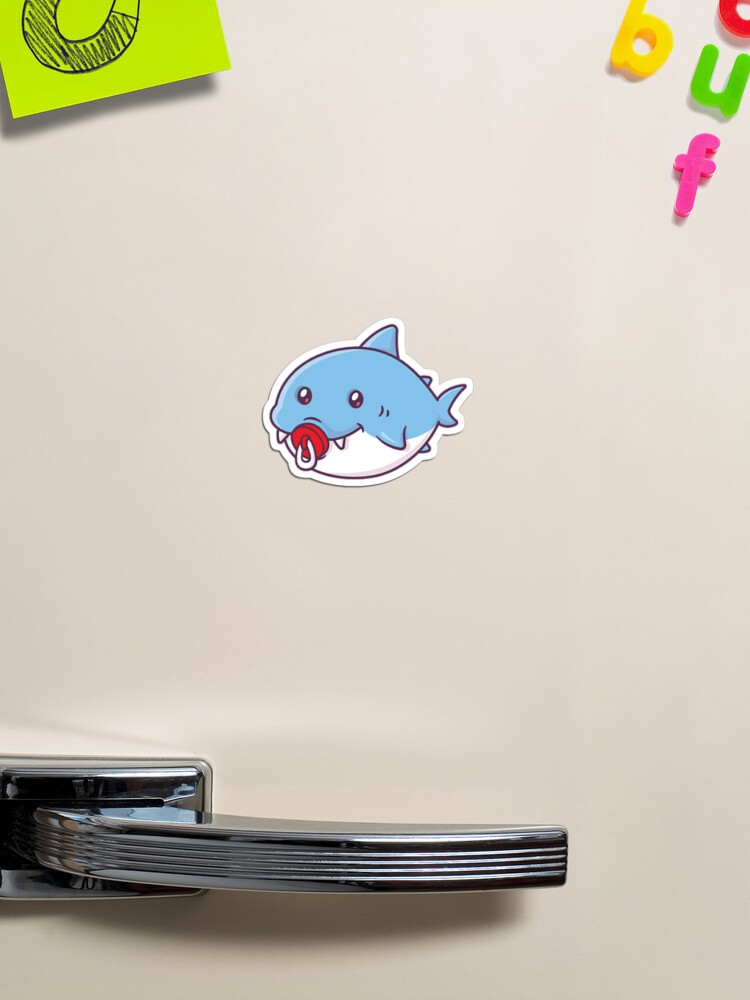 Kawaii Baby Shark Sticker for Sale by Flakey