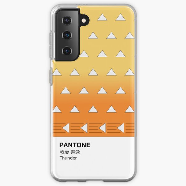 PANTONE Case Kimetsu No Yaiba Zenitsu Agatsuma Thunder Demon Slayer Samsung Galaxy Soft Case