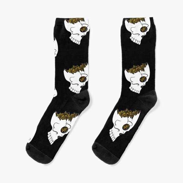 Gold skull Socks