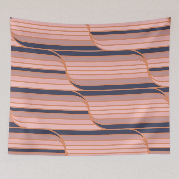 Item preview, Geo Stripes - Navy & Neutral designed and sold by SilverPegasus.