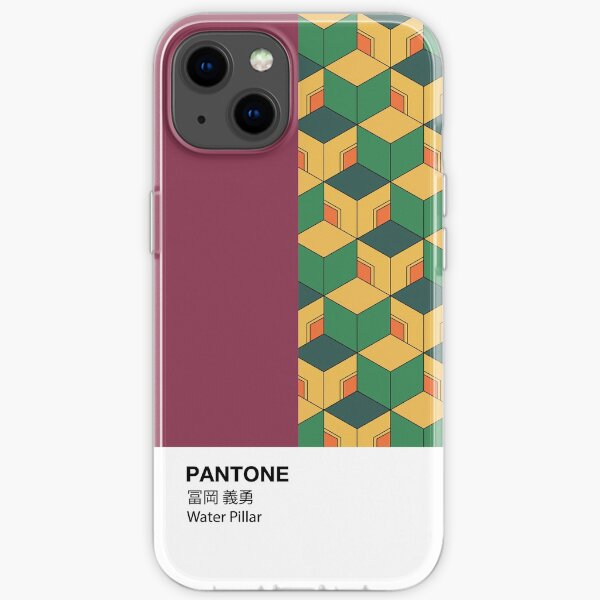 Étui PANTONE: tueur de démons, Giyu Tomioka, pilier de l'eau Coque souple iPhone