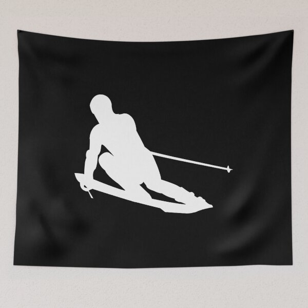 Item preview, Skier silhouette from behind designed and sold by 1681830934131.