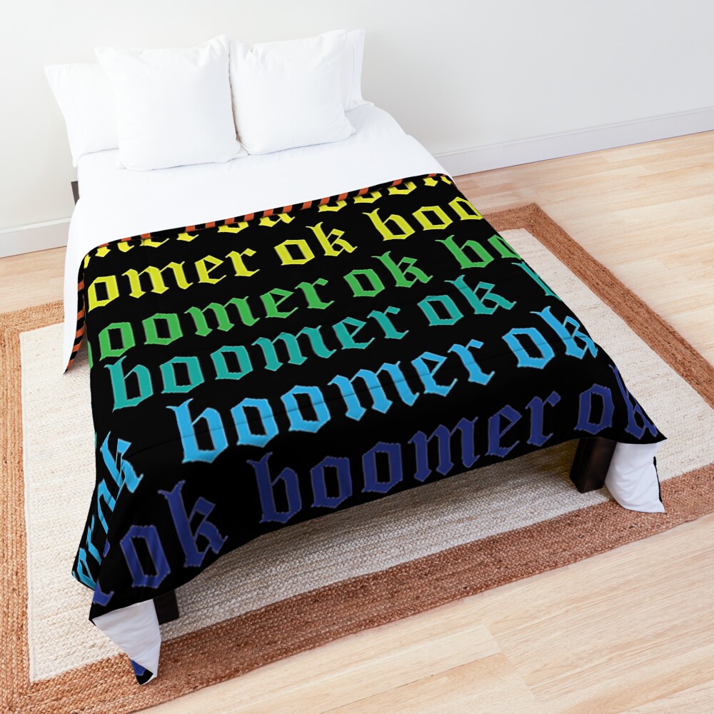 gay ok boomer Comforter