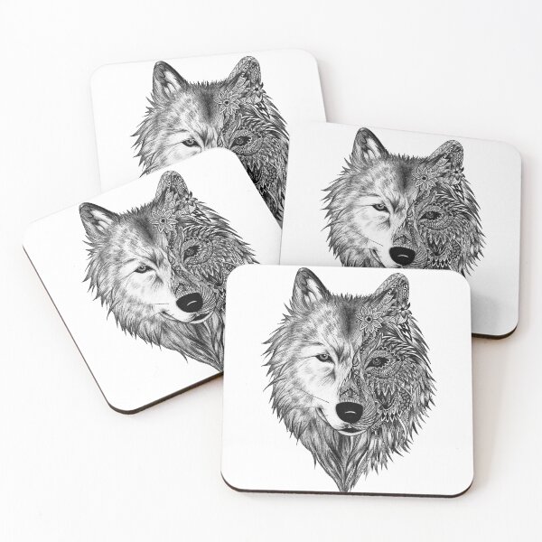 Item preview, LONE WOLF - NEO TRADITIONAL WOLF T-Shirt - Accessories designed and sold by kidlimits.