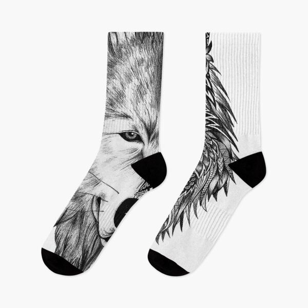 Artikelvorschau, LONE WOLF - NEO TRADITIONAL WOLF T-Shirt - Accessoires entworfen und verkauft von kidlimits.
