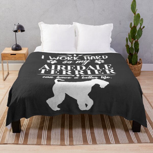 Item preview, I work hard, so my Airedale Terrier can have a better life, funny dog design designed and sold by HEJAshirts.