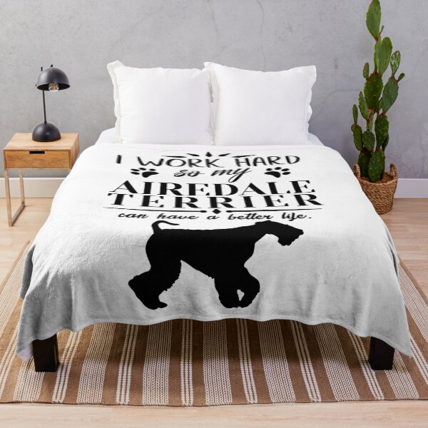 Item preview, I work hard, so my Airedale Terrier can have a better life, funny dog design designed and sold by HEJAshirts.