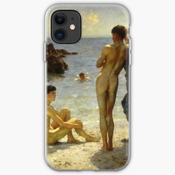 Lovers of the Sun by Henry Scott Tuke iPhone Soft Case