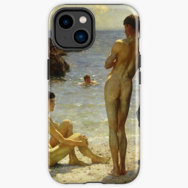 Lovers of the Sun by Henry Scott Tuke iPhone Tough Case