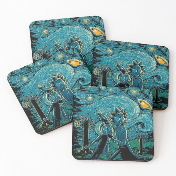 Impressionist Science Coasters (Set of 4)