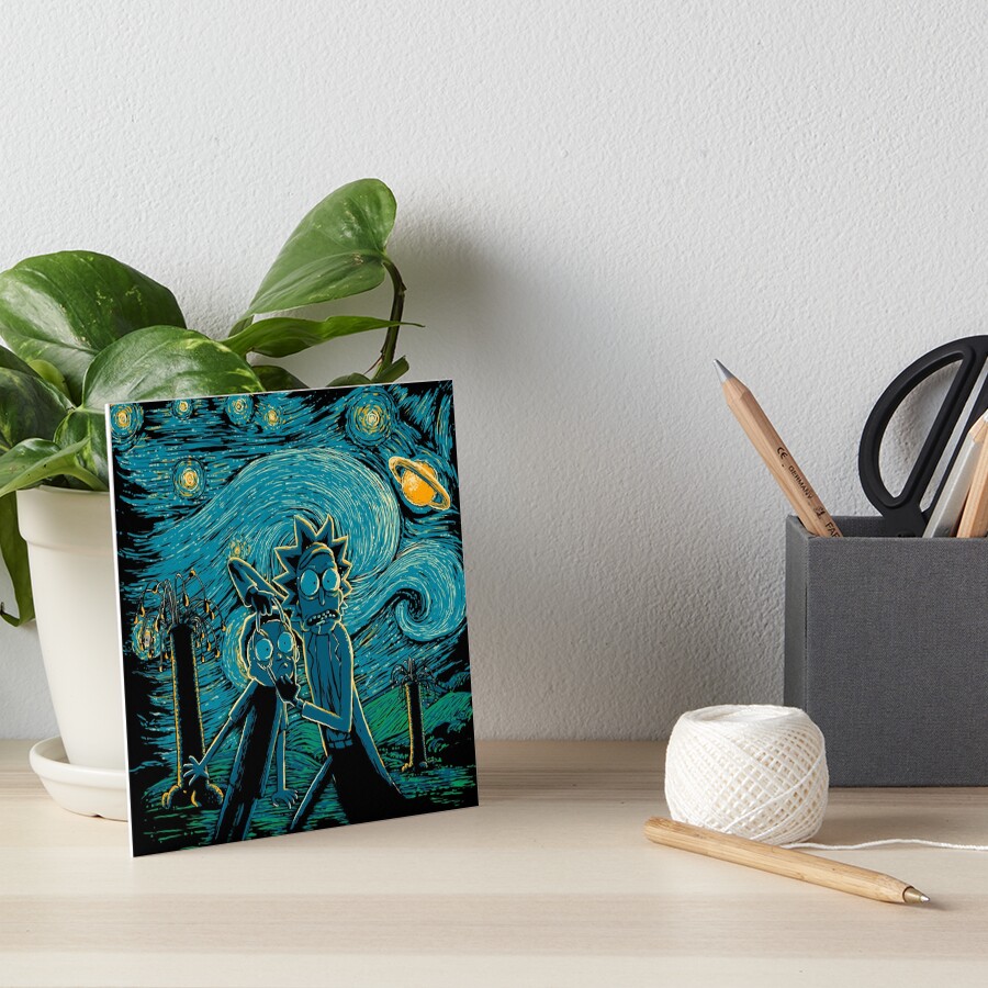 Impressionist Science Art Board Print