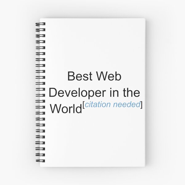 Item preview, Best Web Developer in the World - Citation Needed! designed and sold by lyricalshirts.