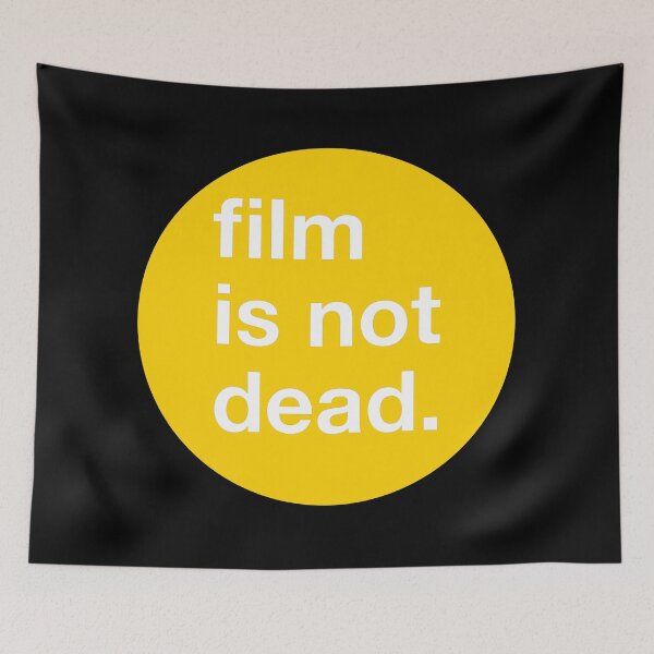 Item preview, Film is not dead - circle - Yellow designed and sold by MOREDANKMEMES.